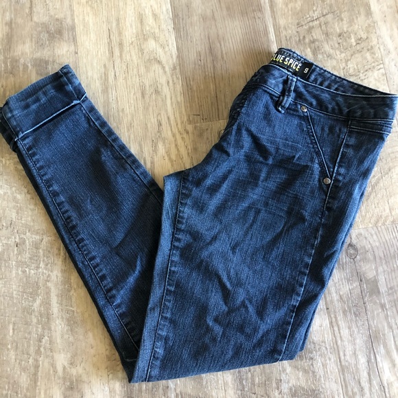 Blue Spice Denim - Blue Spice Dark Cuffed Skinny Jeans